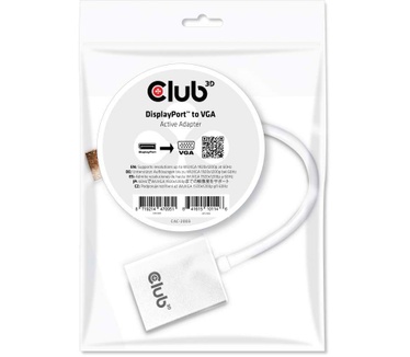 Club 3D DisplayPort to VGA Active Adapter