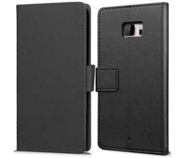qMust HTC U Ultra Wallet Case - TPU frame - Zwart