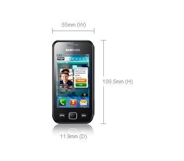 Samsung Wave 525 S5250 Zwart