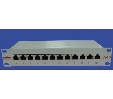 Roline 10"-Patchpanel 12 Poorts, Cat. 6, STP