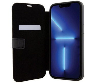 BMW Textured Leather Back Case Apple iPhone 15 Pro (6.1") - Zwart Zwart