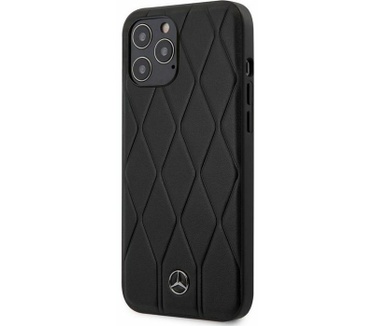 Mercedes-Benz Wave Back Case - iPhone 12 Pro Max (6.7") - Zwart Zwart