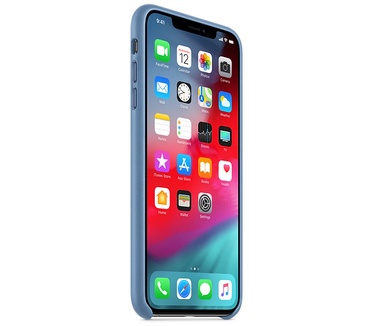 Apple iPhone Xs Max Leather Case (iPhone XS Max) Blauw