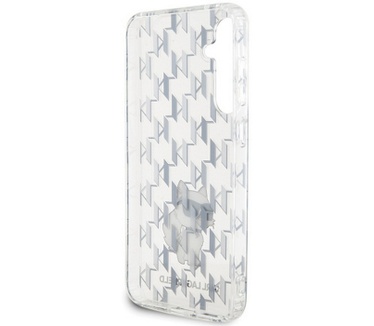 Karl Lagerfeld Monogram Choupette - Samsung Galaxy S23 FE - Clear Transparant