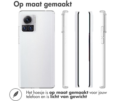 Accezz Clear Backcover Motorola Moto Edge 30 Ultra - Transparant