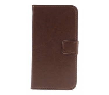 Kees KEES Lederlook Portemonnee Hoesje Samsung Galaxy S4 - Bruin