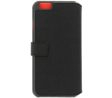 Guess Saffiano PU Leather Book Case - iPhone 6 Plus (5.5) - Zwart Zwart