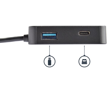 Startech.com USB-C Multiport Adapter for Laptops - 4K HDMI - GbE - USB-C - USB-A