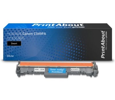 PrintAbout Huismerk Canon C049PA (2165C001) Drum Zwart