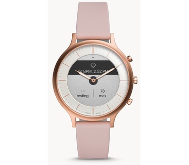Fossil Hybrid HR Goud (Wit)
