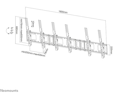 Neomounts by Newstar flatscreen menu board wandsteun