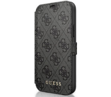 Guess 4G Book Case voor Apple iPhone 12 Mini (5.4") - Grijs  Grijs