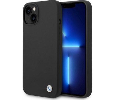 BMW Silicone Back Case voor Apple iPhone 14 (6.1") - Zwart Zwart