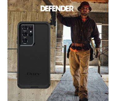 Otterbox Defender Series voor Samsung Galaxy S21 Ultra 5G, zwart