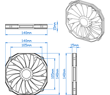 Prolimatech Ultra Sleek Vortex 14, 140mm
