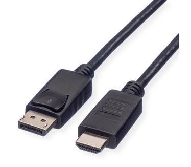 Roline DisplayPort Kabel DP - HDMI, M/M, zwart, 3 m