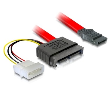 Delock Cable SATA Slimline male + 4pin power > SATA