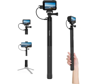 Telesin Power Selfie Stick met ingebouwde powerbank - 102cm