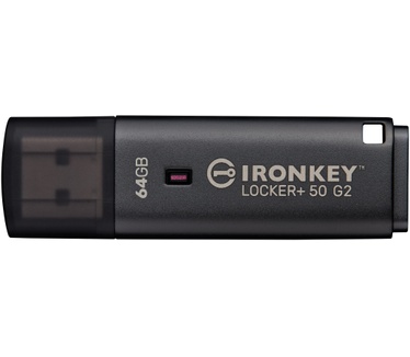 Kingston 64GB IronKey Locker Plus 50 G2, FIPS 197, AES-256