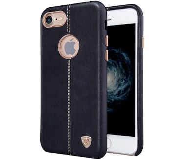 Nillkin Englon Leder BackCover voor Apple iPhone 7 (4.7") - Zwart Zwart