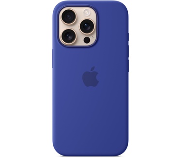 Apple Siliconen Back Cover met MagSafe - iPhone 16 Pro Blauw