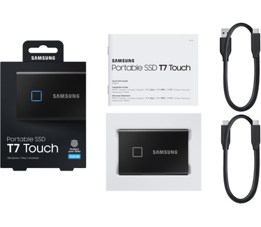 Samsung Portable SSD T7 Touch 500GB Zwart