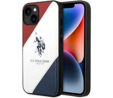 U.S. Polo Double Horse Back Cover - iPhone 14 Plus (6.7") - Wit Wit