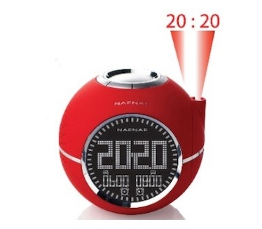 NAF NAF Electronique DNI013RED Wekkerradio met tijdprojectie
