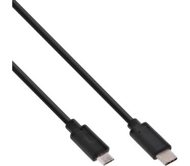 InLine USB C/USB Micro-B, 2 m Zwart
