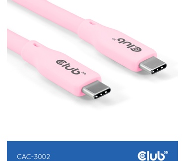 Club 3D USB C cable pink