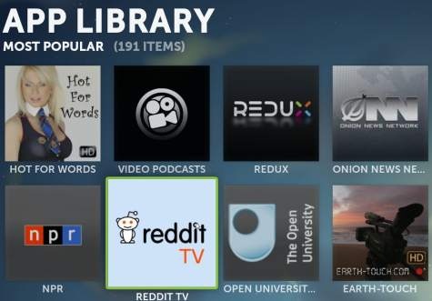 Apps in Boxee Apps in Boxee