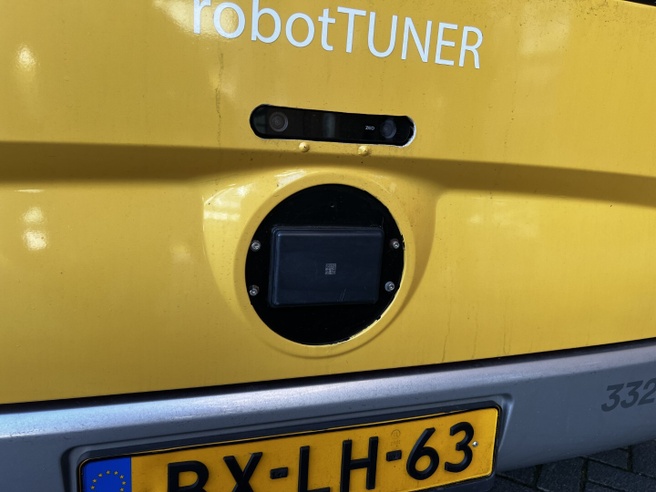 De radarsensor in de neus van de Columbuss