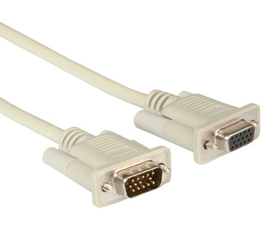 Roline VGA kabel HD15 M/F 6,0m