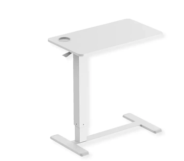 Roline Bijzettafel Gasveer | In Hoogte Verstelbaar | Wit | 71x40cm