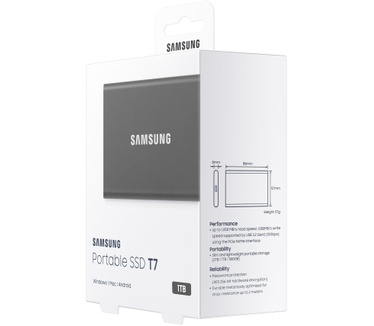 Samsung Portable SSD T7 1TB Grijs