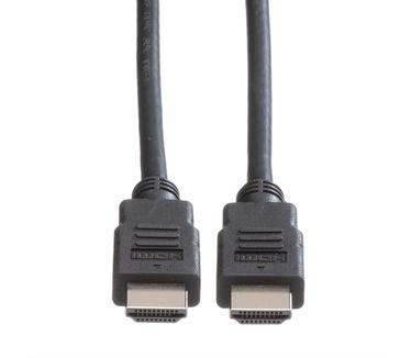 Roline HDMI High Speed kabel met Ethernet M-M, TPE, zwart, 1 m
