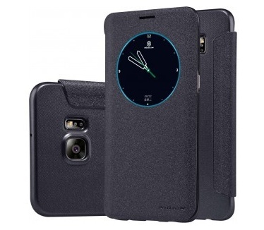 Nillkin Leather Case Samsung Galaxy S6 edge Plus - Sparkle Series - Black