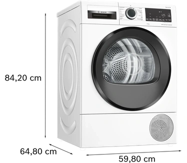 Bosch Serie | 6 Serie 6 WQG245D5NL - Wasdroger - Warmtepompdroger - Energielabel A+++