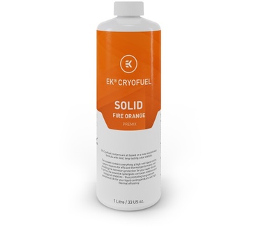 EK Water Blocks EK-CryoFuel Solid Fire Orange (Premix 1000mL)