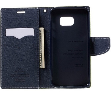 Mercury Fancy Diary WalletCase voor Samsung Galaxy S7 - Groen Groen