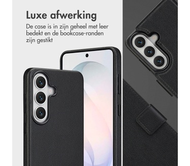 Accezz Leather Bookcase 2-in-1 met MagSafe Samsung Galaxy S26 Plus - Onyx Black