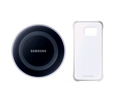Samsung Galaxy S6 Starter Kit - Qi lader + cover - Black / Silver