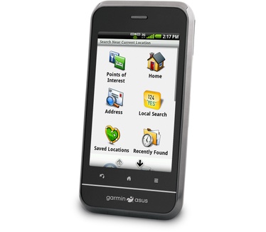Garmin-Asus Nüvifone A10 Nuvifone A10 Android platform, 512MB SDRAM+512MB SLC+4G eMMC Flash, Bluetooth, Mobile