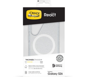Otterbox React Magnets Series voor Samsung Galaxy S26, Stardust (Galaxy S26 Ultra) Transparant