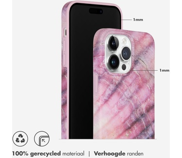 Selencia Aurora Fashion Backcover iPhone 14 Pro Max - Duurzaam hoesje - 100% gerecycled - Ocean Shell Purple