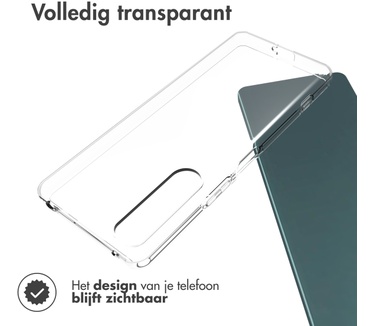 Accezz Clear Backcover Sony Xperia 5 IV - Transparant
