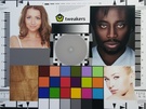 Samplefoto's budget-Androids testkaart goed licht