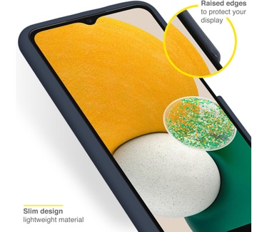 Accezz Liquid Silicone Backcover Samsung Galaxy A13 (5G) / A04s - Donkerblauw