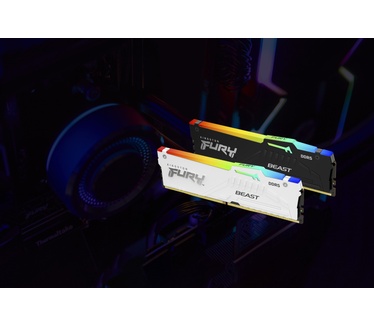 Kingston 32GB 6000MT/s DDR5 CL30 DIMM (Kit van 2) FURY Beast White RGB EXPO