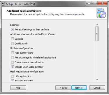 K-Lite Codec Pack screenshot
